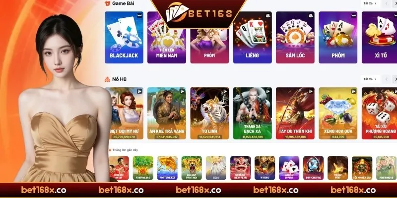 Các dịch vụ và sản phẩm nổi bật tại BET168